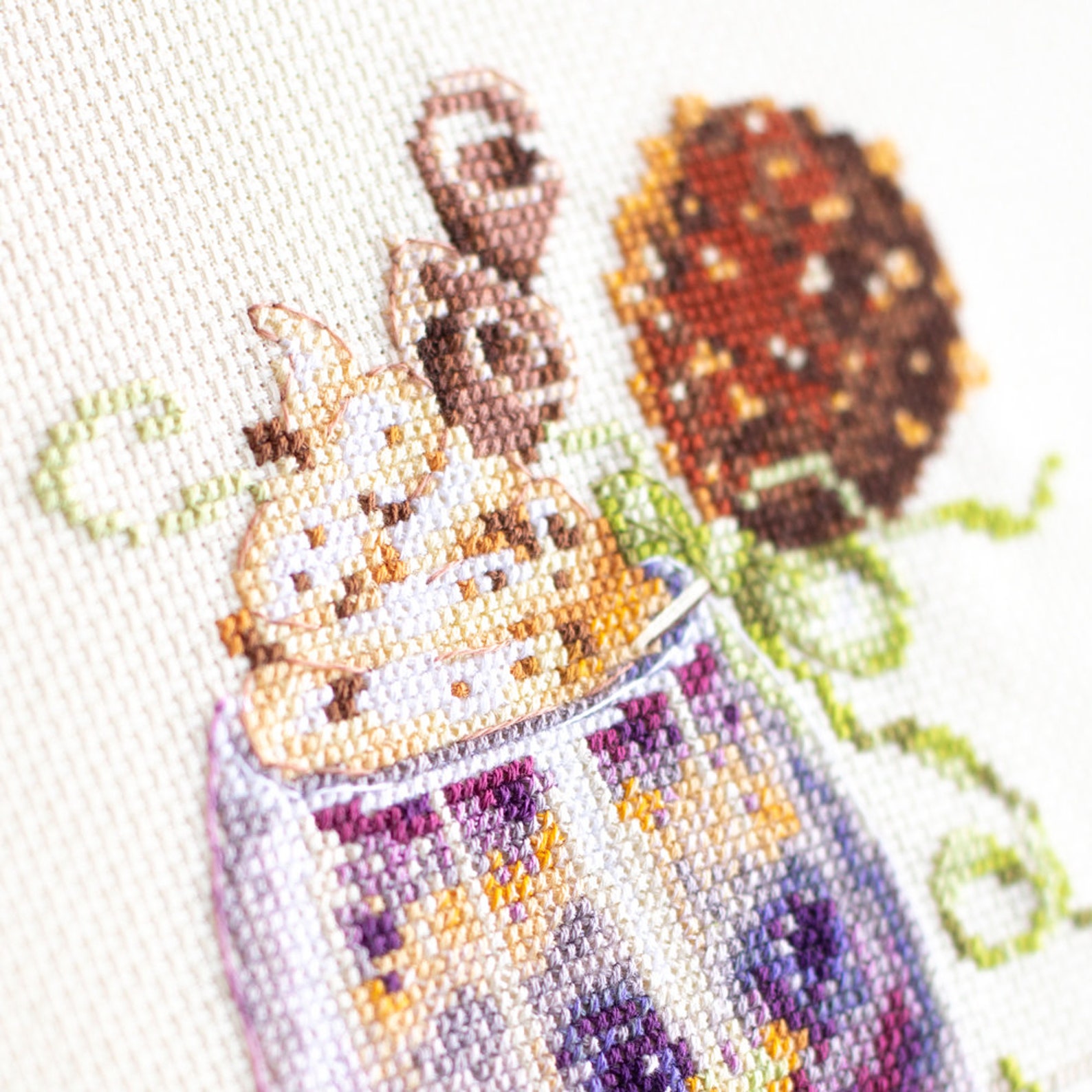 MAGIC NEEDLE Counted Cross Stitch Kit Magical Desserts Etsy