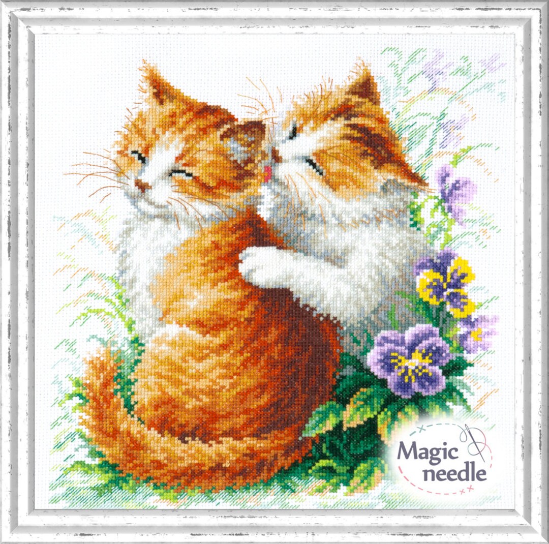 MAGIC NEEDLE Counted Cross Stitch Kit Animal Collection Etsy Italia
