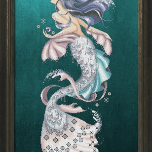 Bella Filipina - Crystal Mermaid Aquabella - October 2021 Release Counted Cross Stitch Pattern