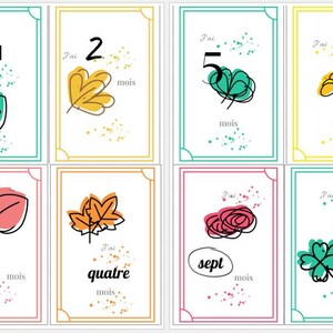 Cartes étapes bébé (10 x 15) - Collection "Bébé d'amour"