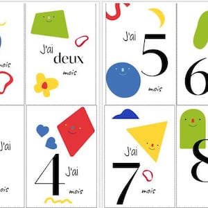 Cartes étapes bébé (10 x 15) - Collection "C'est magique"