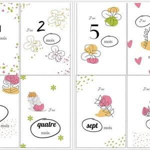 Cartes étapes bébé (10 x 15) - Collection "La vie est belle"