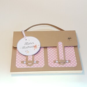 Cadeau pour la maîtresse, cartable, scrapbooking