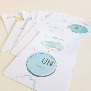 Cartes étapes bébé (10 x 15) - Collection "Fais de beaux rêves"