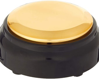 Botón fácil personalizado ejecutivo dorado: grabe un mensaje de 30 segundos una vez entregado.