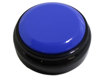 Botón magnético grabable: mensaje de 30 segundos, se monta en el refrigerador, casilleros o superficies metálicas.