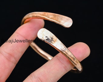 Pure Copper Wire Wrist Bangle, Solid Copper Bangle Jewelry For Women Or men's, Healing Bangle, Adjustable Copper Bangle, Anniversary Bangle