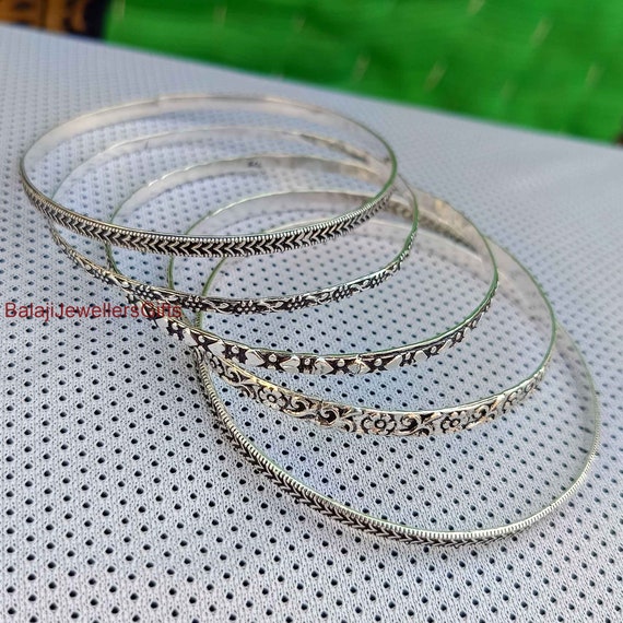 925 Sterling Silver Bangle* Simple Design Bangles*beautiful