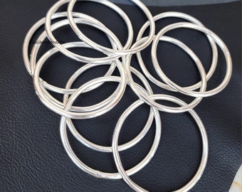 Solide 925 Sterling Silber Armreif, dicker schwerer Silber Armreif, klobiges Silber Armband, stapelbarer Armreif, Geschenk für sie, Silber Armband
