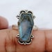 Coffin Ring, Labradorite Gemstone Ring, 925 Sterling Silver Handmade Ring, Anxiety Ring, Statement Ring, Women Gift For Ring, Boho Ring 