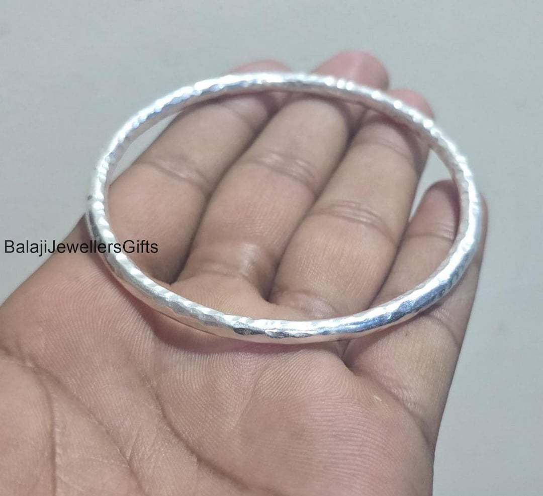 公式限定 福袋 - 公式通販オンラインショップ 925 Sterling Silver Bangle, Thick Heavy Silver Bangle アクセサリー