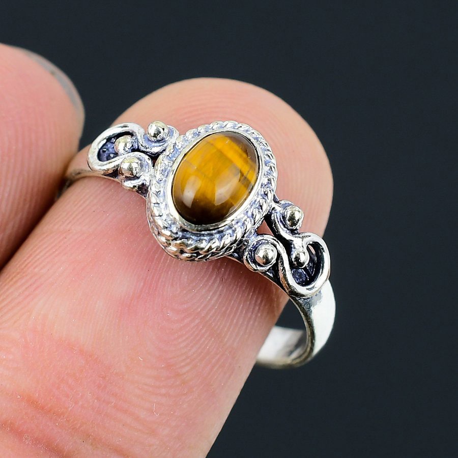 Natural Moonstone Ring, 925 Sterling Silver, Statement Ring
