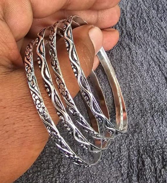 925 Sterling Silver Bangle* Simple Design Bangles*beautiful