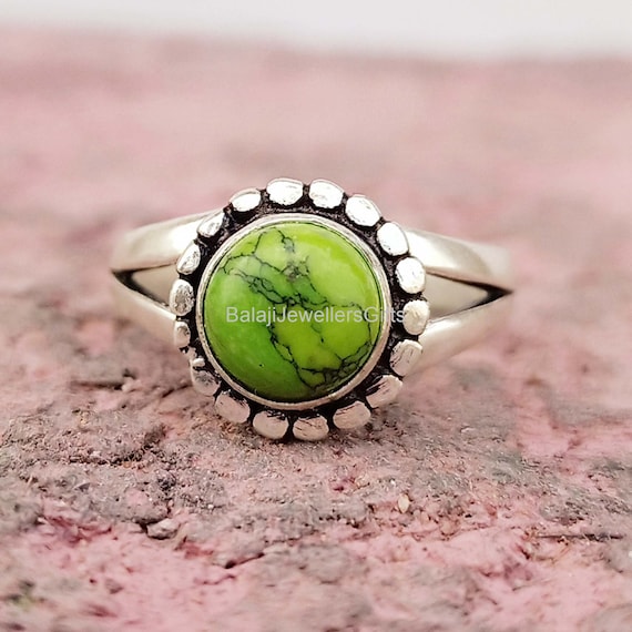 Anello Donna In Argento 925 Con Pietra Naturale Ovale – Fatto A Mano, Stile Boho, Regalo Speciale