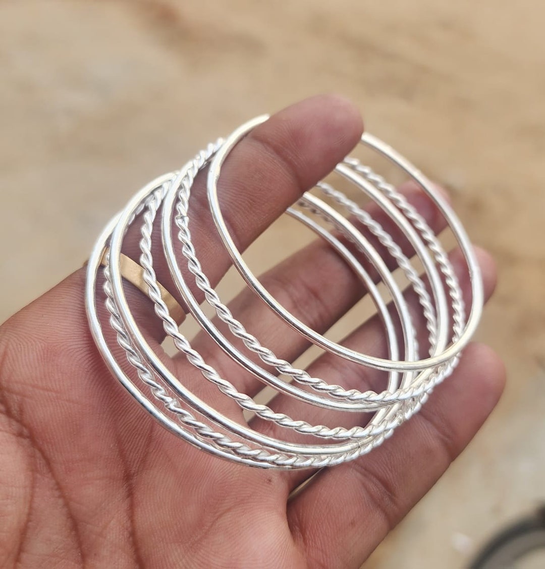 7 Set Silver Bangle, 925 Sterling Silver Bangle, Thick Heavy Silver Bangle, Silver Bracelet, Stackable Bangle, Wedding Bangle, Gift for Her - Etsy 7 Set Silver Bangle, 925 Sterling Silver Bangle, Thick Heavy Silver Bangle, Silver Bracelet, Stackable Bangle, Wedding Bangle, Gift for Her - Etsy