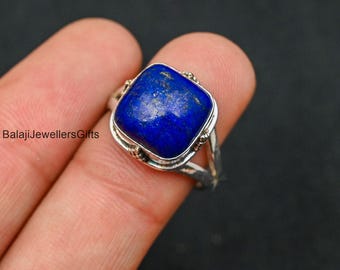Lapis Lazuli - Ring Size. 19 - Silver 925 - Etsy