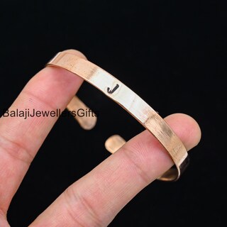 LIU JUN Braccialetto Tensore In Rame Puro Massiccio – Fatto A Mano, Unisex, Gioiello Benessere E Regalo Salute