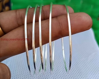 5er Set Silber Armreif, massiver 925 Sterling Silber Armreif, dicker schwerer Silber Armreif, grobes Silber Armband, stapelbarer Armreif, gehämmerter Armreif