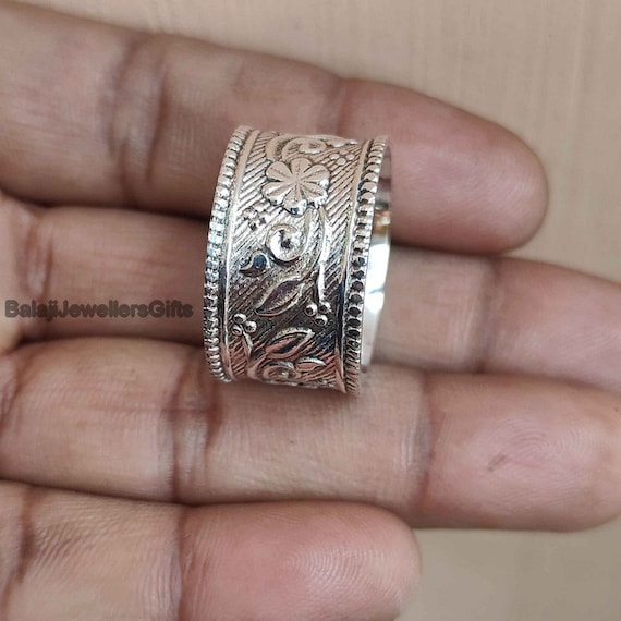 Plain silver 2024 thumb ring