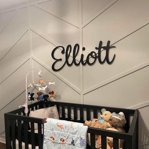 Baby Name Cutout - Nursery Name Sign - Nursery Decor - Large Custom Name Cutout - Custom Baby Name Cutout - Christmas Gifts for Kids