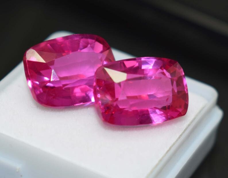 50/% Sale GGL Certify 24 Ct Spinel Pair Natural Quality Gem Myanmar Burma