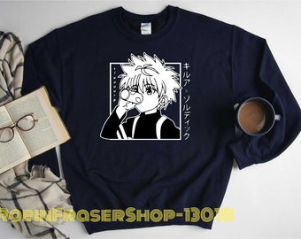 Hunter X Hunter Anime Killua Eye Killuas Gon Teams Men/'s T-Shirt Cotton Tee Gift