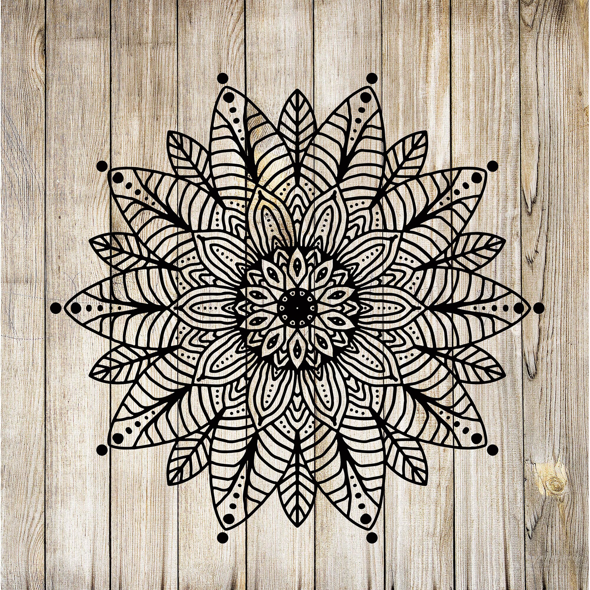 Mandala Svg Silhuette | Etsy