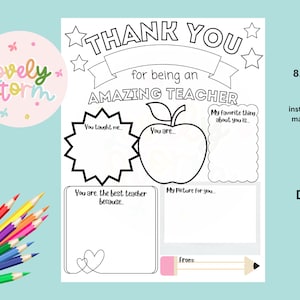 Peut inclure: Une carte de remerciement imprimable pour les enseignants. La carte est en noir et blanc et présente une pomme, des étoiles et le texte "Merci d'être un professeur extraordinaire".