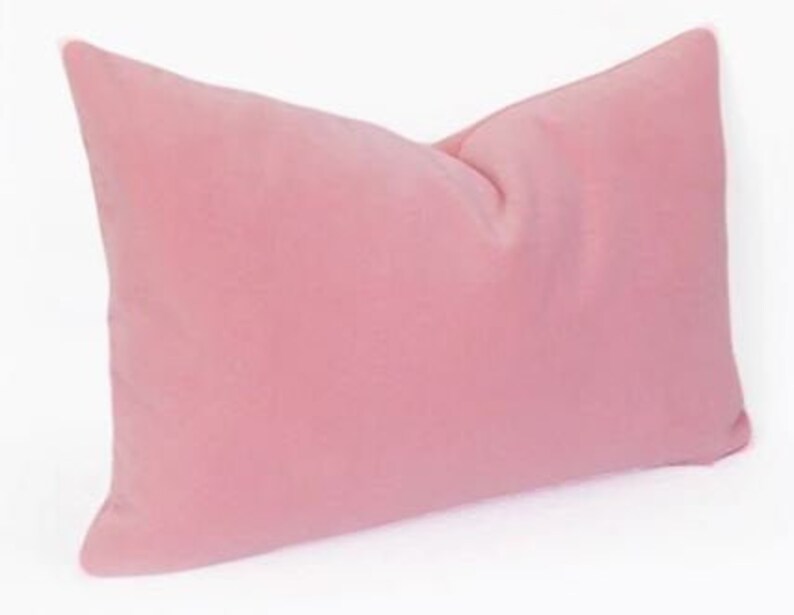 Light Pink Velvet Pillow Throw Pillow Pink Pillows Velvet Etsy