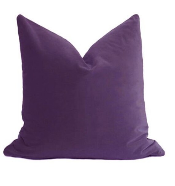 Luxury Purple Velvet Throw Pillow purple Pillow Velvet Etsy