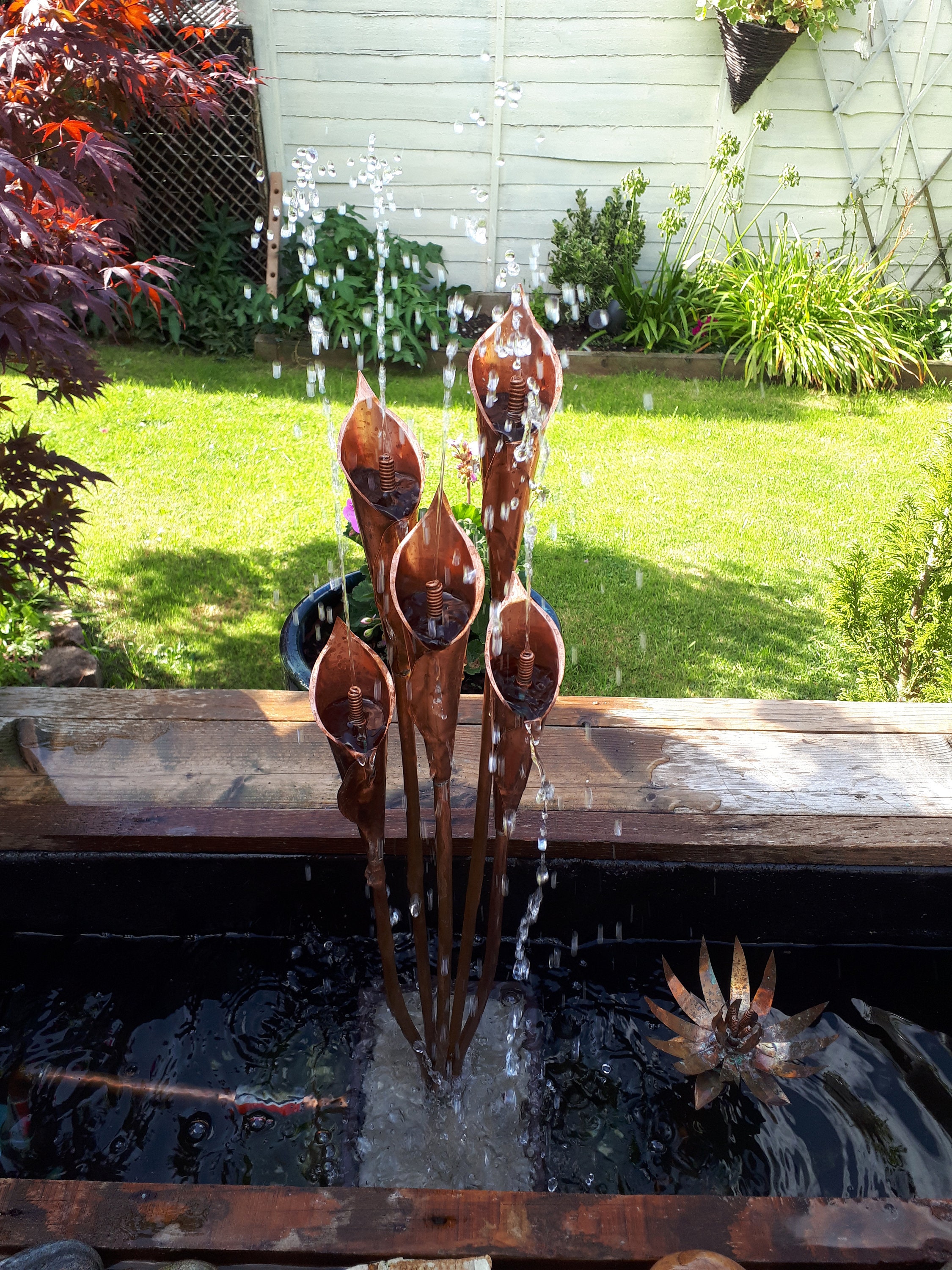 calla-lily-copper-water-feature-calla-lily-water-fountain-etsy
