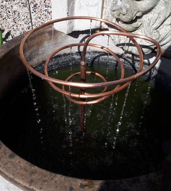 Copper Spiral Water Feature Etsy