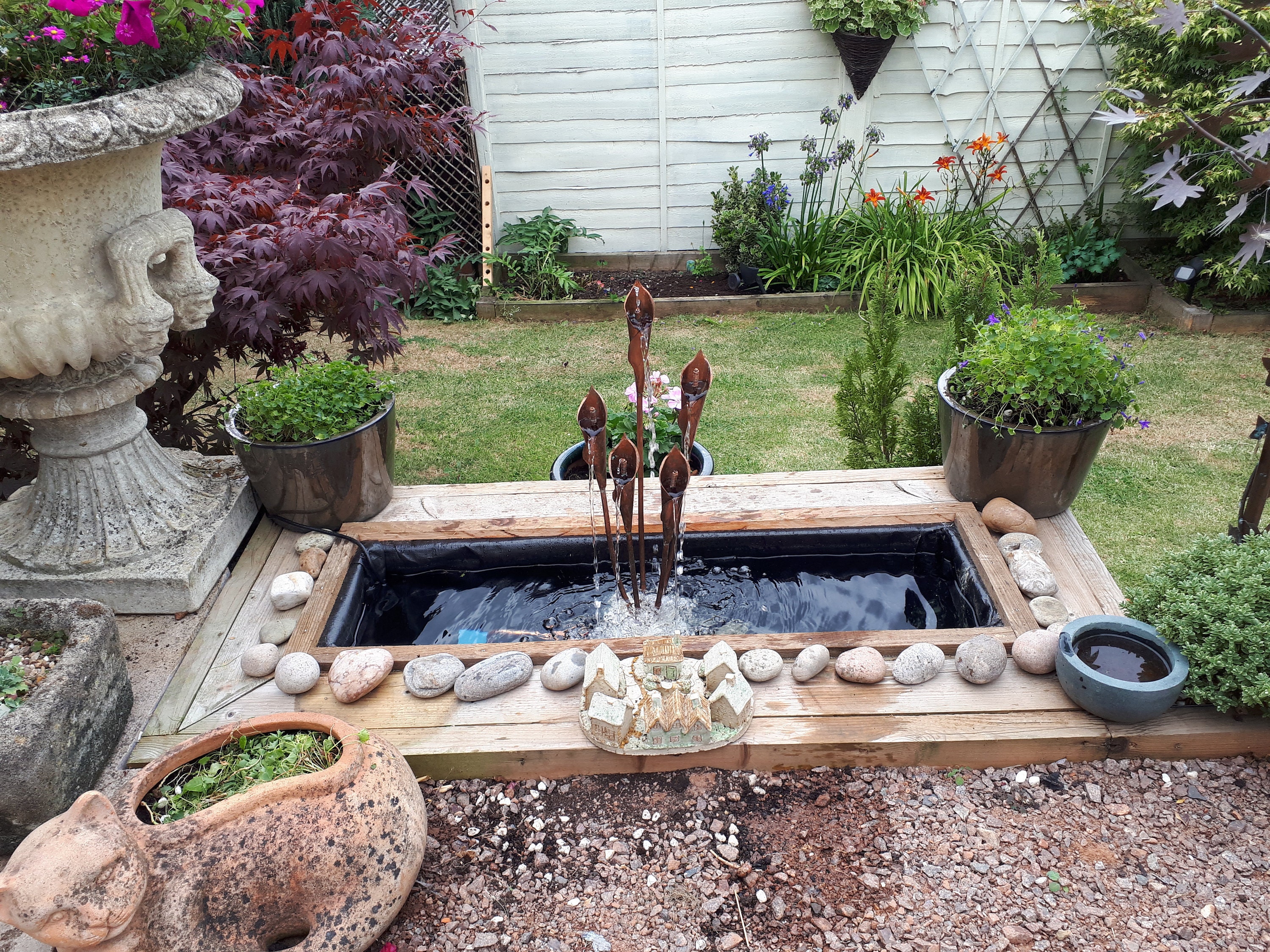 Calla Lily Copper Water Feature Calla Lily Water Fountain Etsy