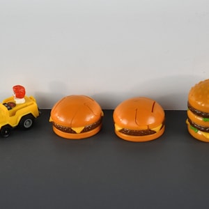 Vintage 1980&#39;s McDonalds Happy Meal Toys - Ronald McDonald, Big Mac or Cheeseburger