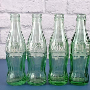 Vintage Coca-Cola Soda Bottles - Green 6 1/2 FL. OZ. - Korean, Louisville or Houston