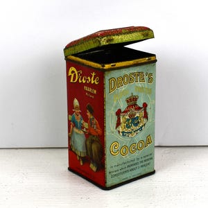 Vintage Droste Cocoa Tin  - Haarlem Holland - 8 OZ