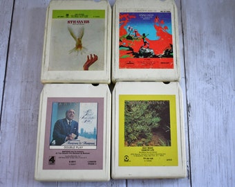 1970's Vintage 8-Track Tapes - Roxy Music, Uriah Heep or Mantovani, Strawbs - Hero and Heroine