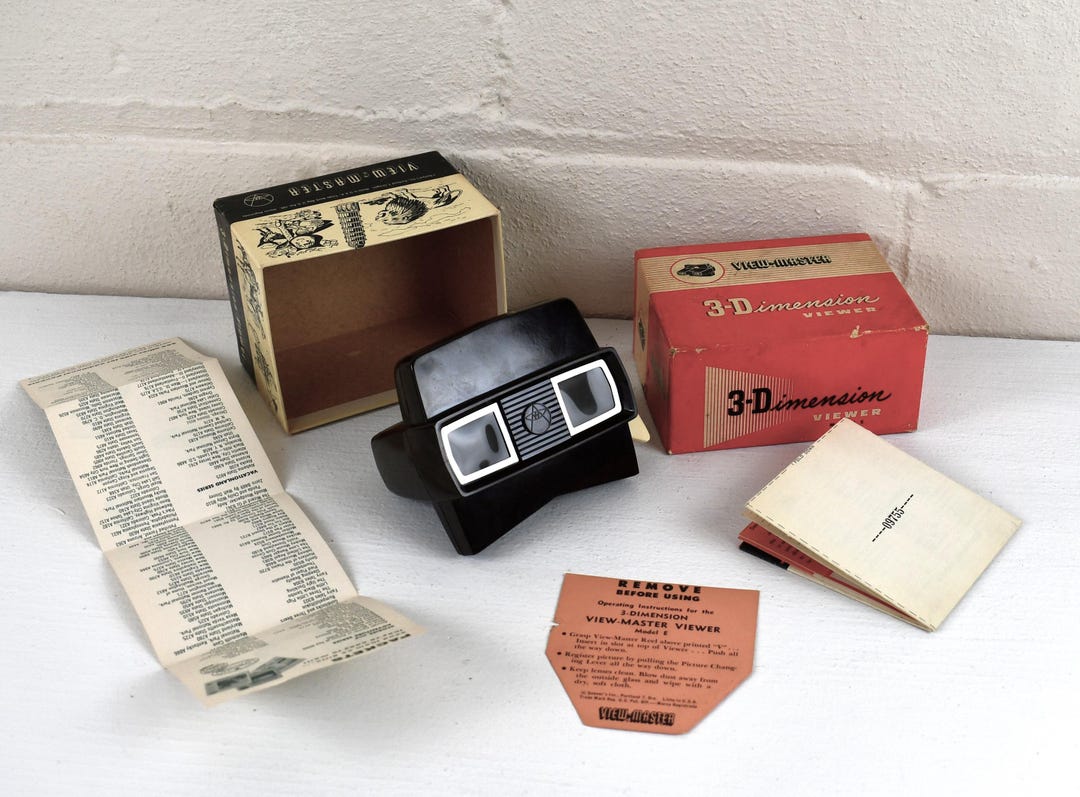 Viewmaster Model E 1950's Vintage 3-D Bakelite View-master Model E, Made IN the USA - Etsy