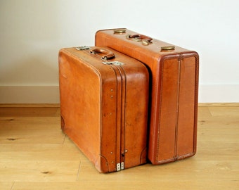 1950's Vintage Samsonite Streamlite Shwayder Suitcase & Travelling Case • Vintage Keepsake Storage • Photography Prop Suitcase • Retro