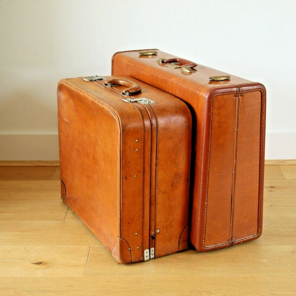1950's Vintage Samsonite Streamlite Shwayder Suitcase & Travelling Case • Vintage Keepsake Storage • Photography Prop Suitcase • Retro