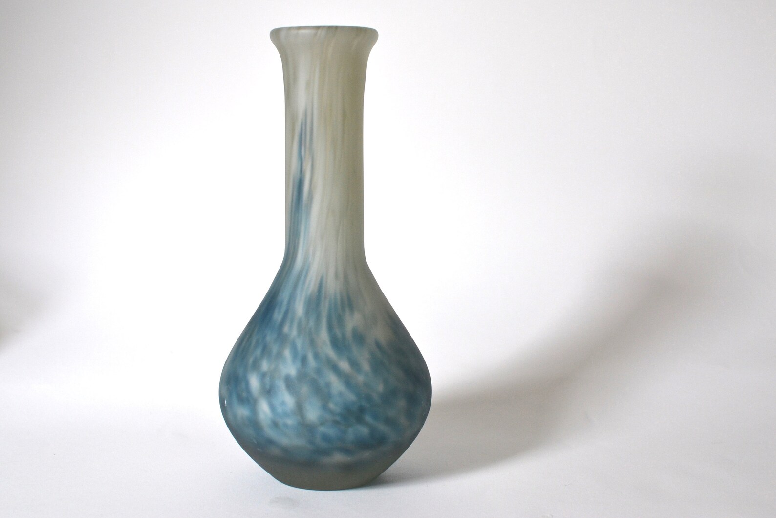 Mdina Style Tall Marbled Glass Vase. Hand Made Heavy Marbled Etsy UK