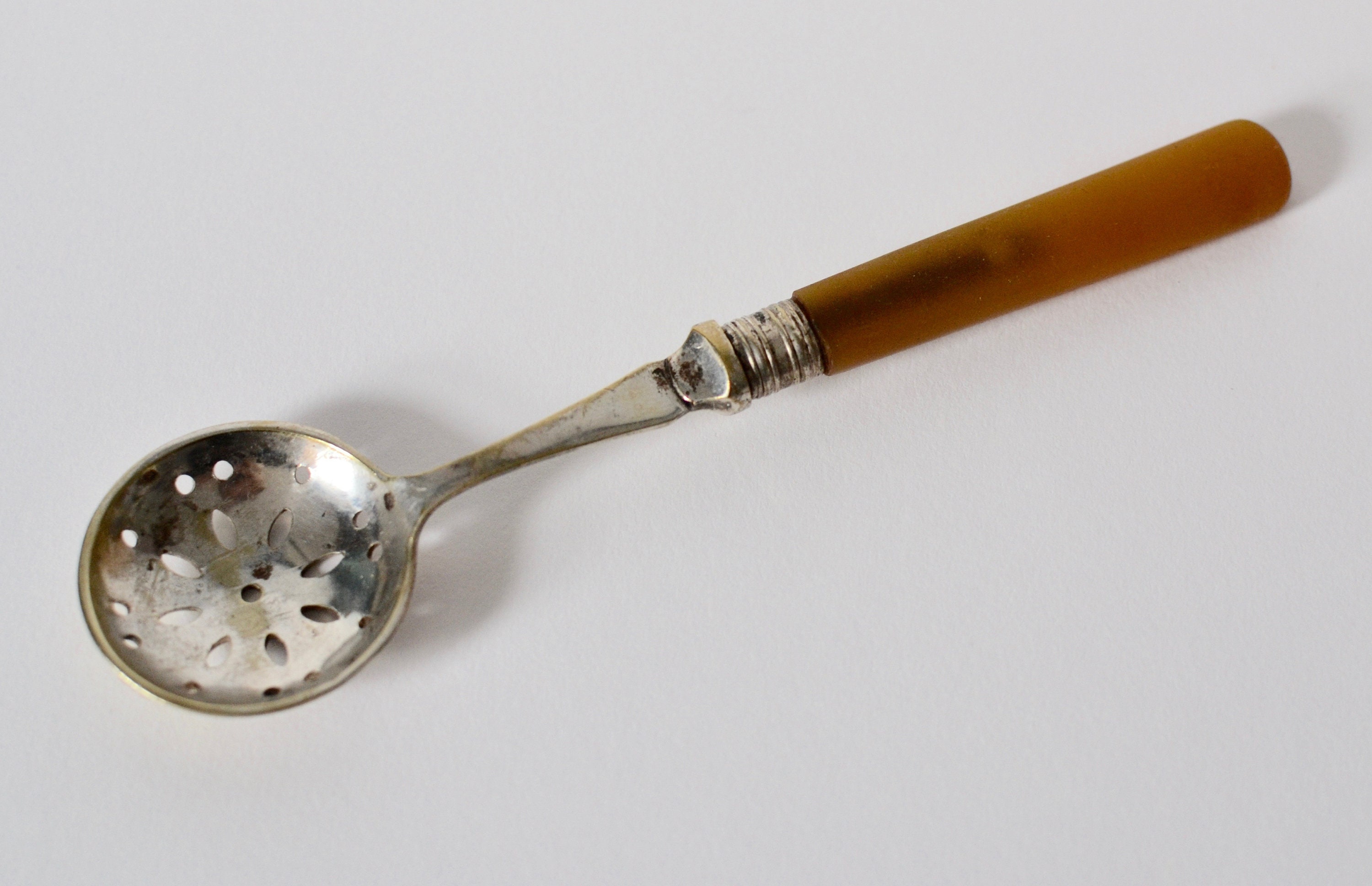 Art Deco Sugar Sifter Spoon. EPNS with composite handle Etsy