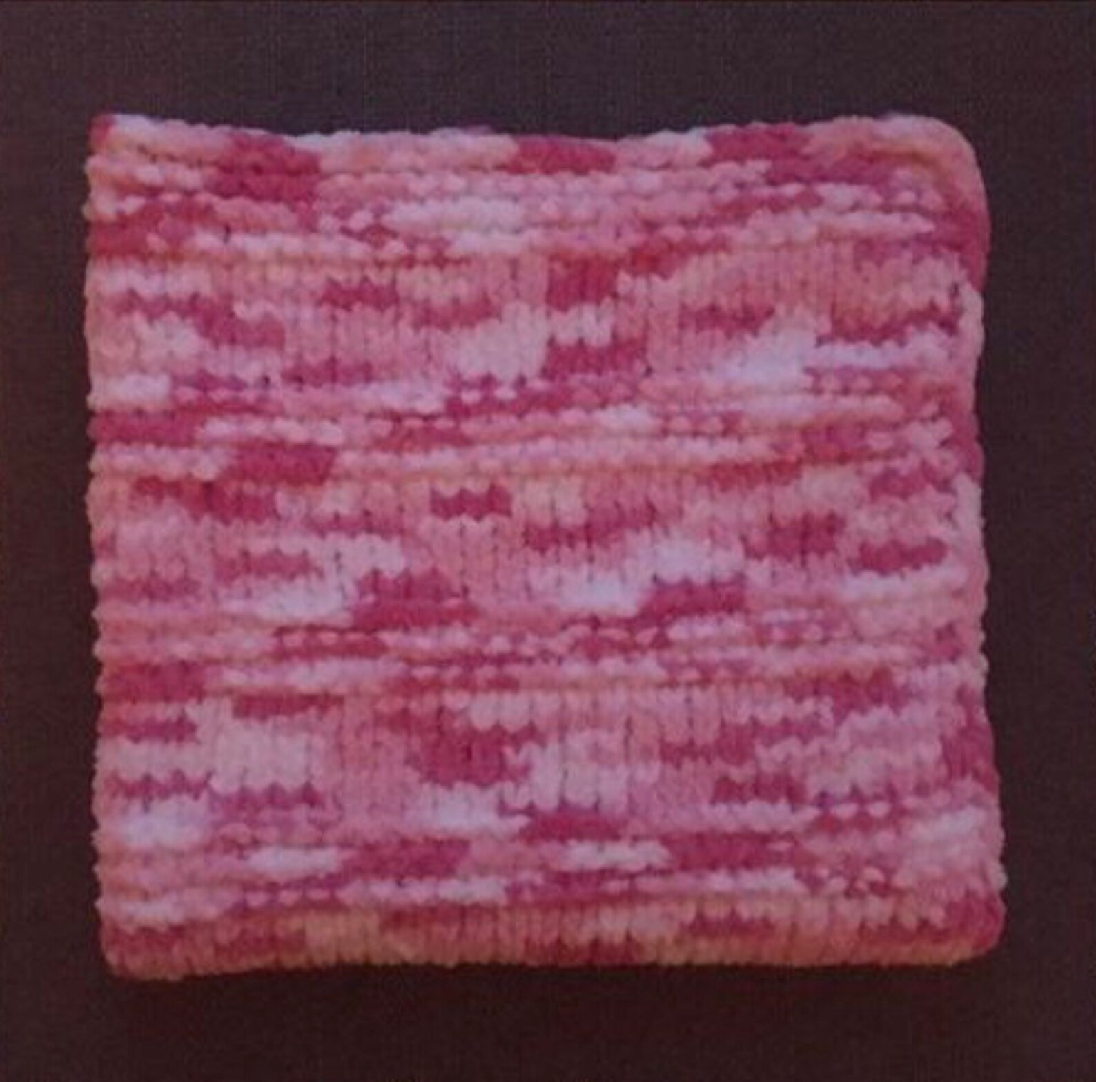 Hand Knitted Chunky Soft Bernat Baby Blanket Pink Dreams Etsy
