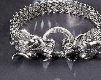 Double Dragon Chain - Etsy