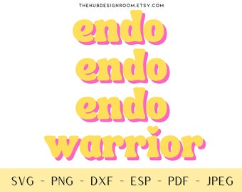 Endometriosis Warrior SVG, Endo Awareness Design (Digital Download)