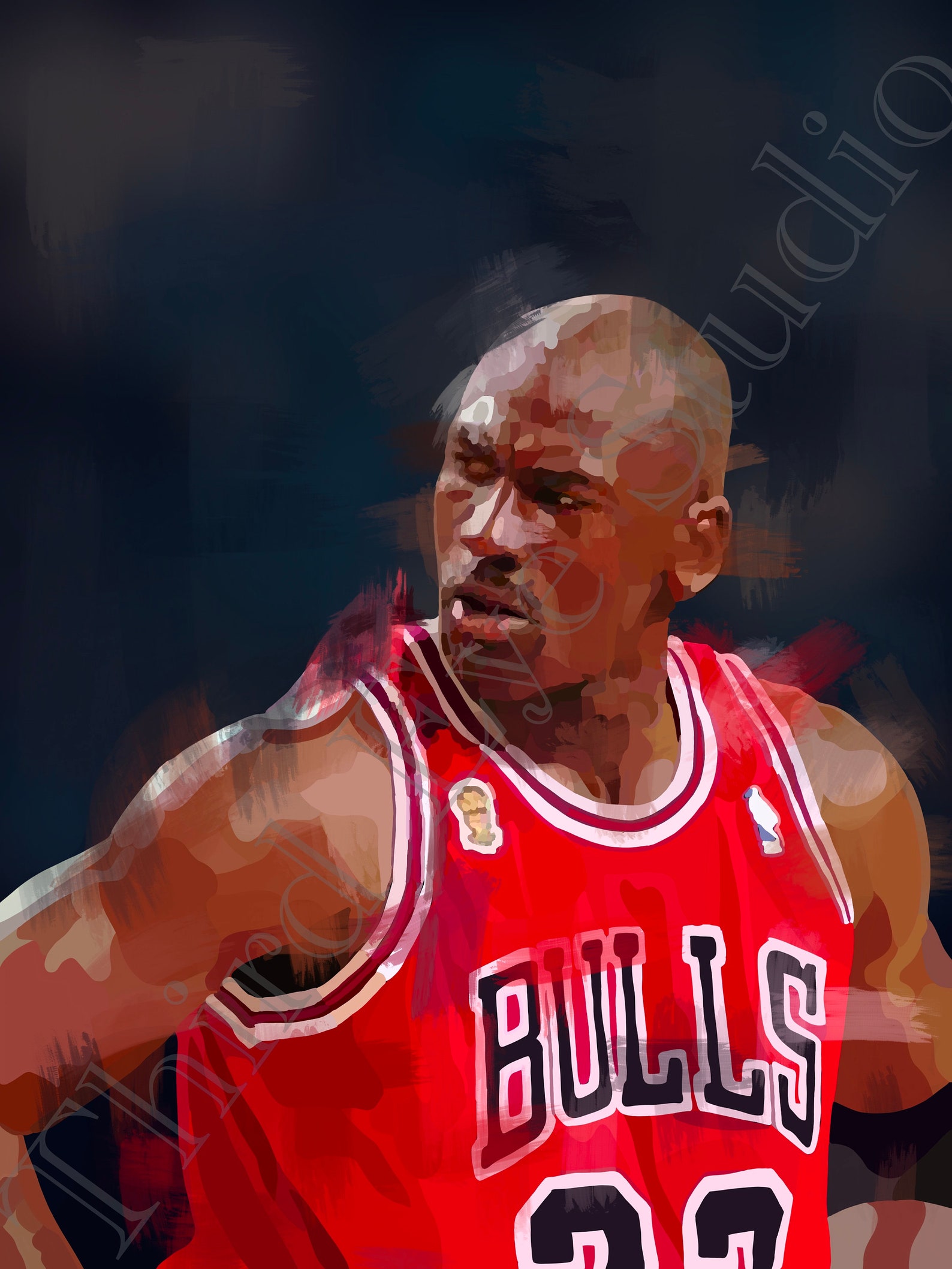 Michael Jordan Canvas/wall Art/mounted/ready to Hang/digital Etsy