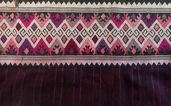 South East Asia Mudmee Ikat Thai Sarong Cotton Sil