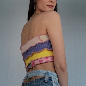 Addison Coloré Patchwork Tube Top image 2