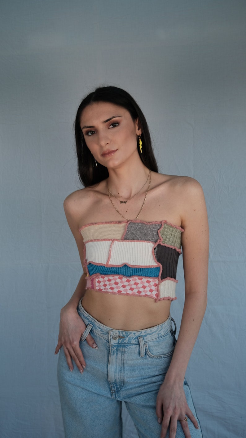 Addison Coloré Patchwork Tube Top image 6