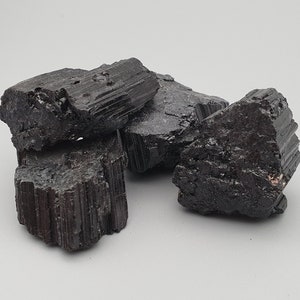 Tourmaline Schorl Raw Piece Lot Set 210g